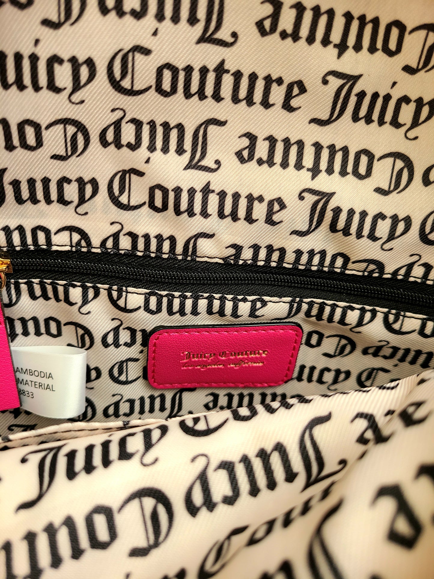 Juicy Couture Mochila Free Love Semi Charmed Rosa intenso