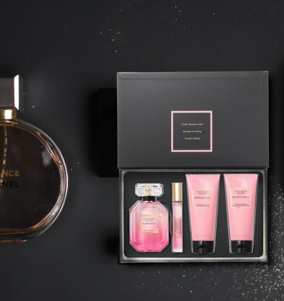 Victoria's Secret Bombshell Perfume, Body Lotion & Wash Fragrance Luxu –  Pink Divine Store