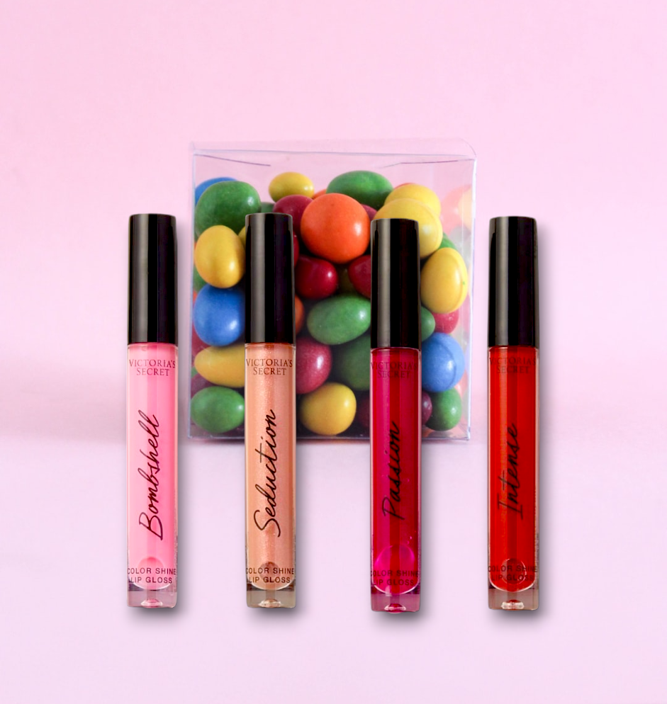 Victoria's Secret Bombshell Lips set de regalo 4 piezas