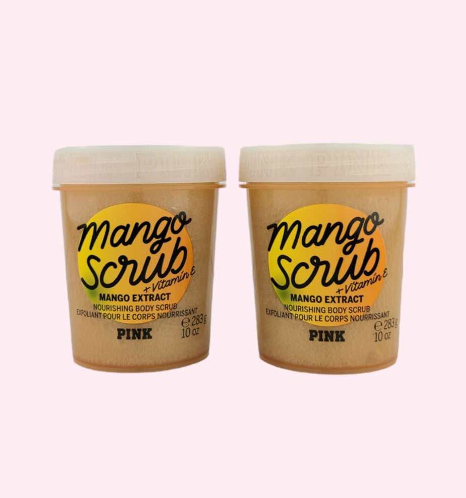 Victoria's Secret Mango Scrub exfoliante corporal nutritivo, juego de 2 piezas