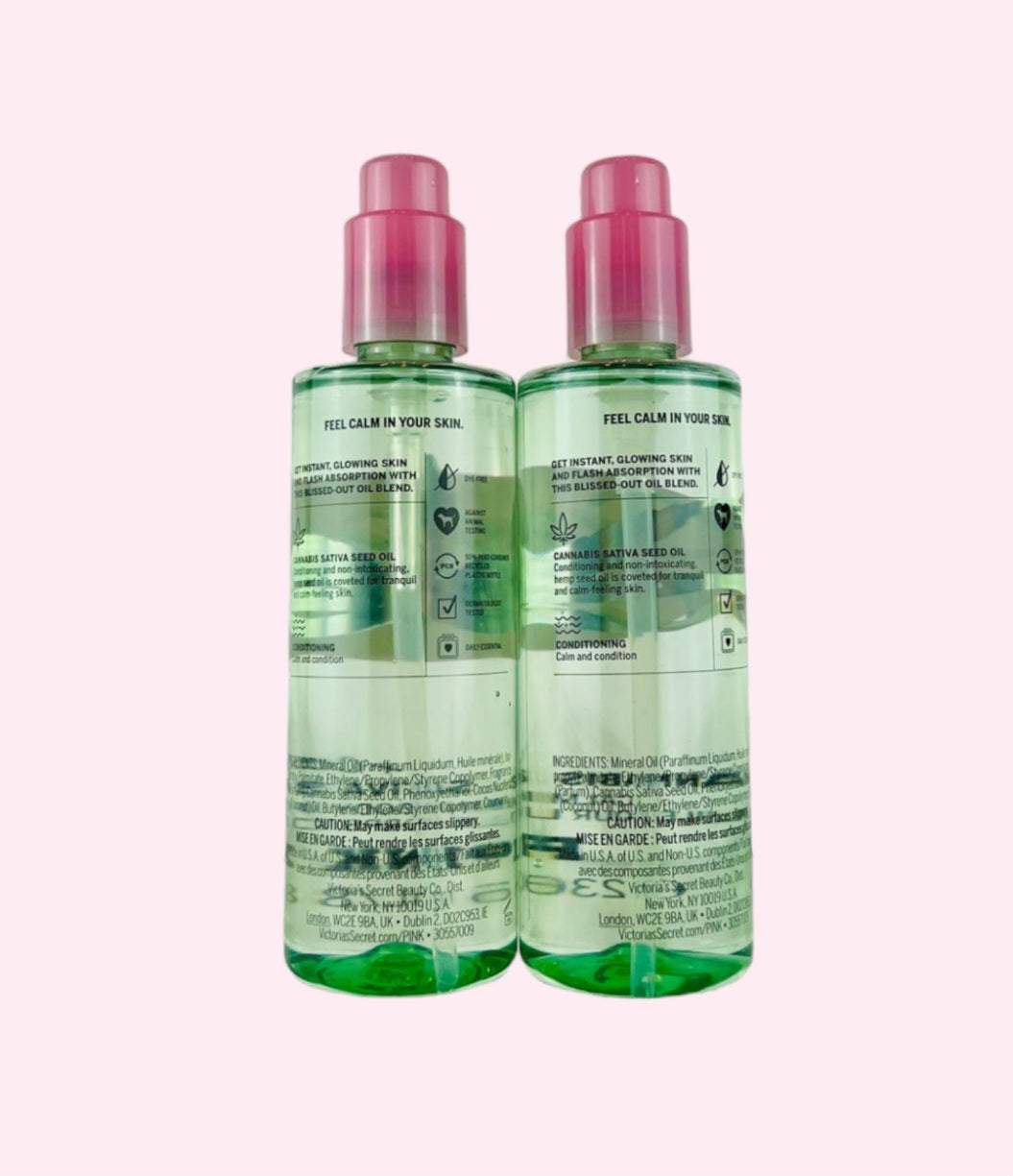 Victoria's Secret Pink Coco Chill Calming Body Oil 2pc Set