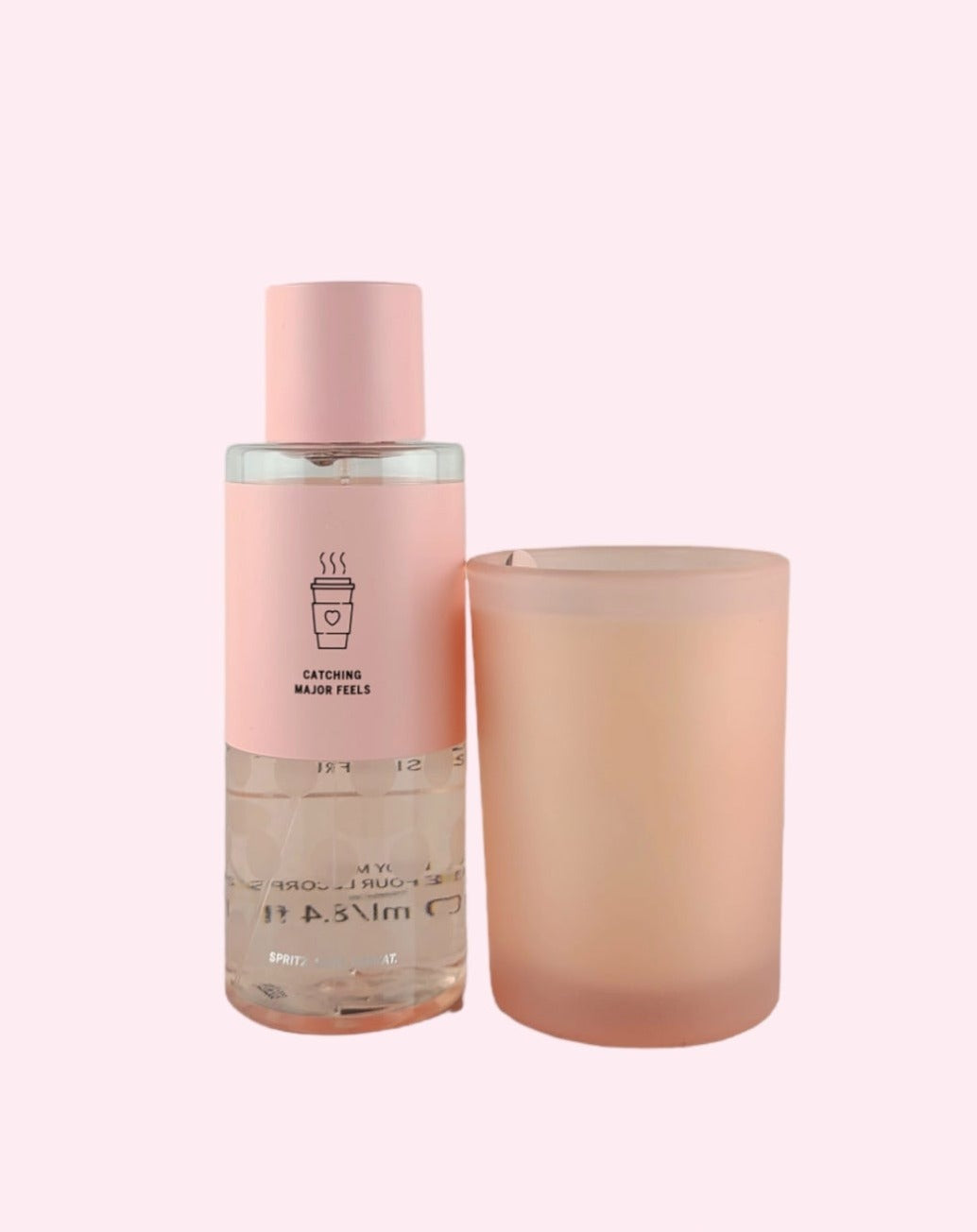 Victoria's Secret Pink Warm & Cozy Body Mist & Scented Candle 2pc Set