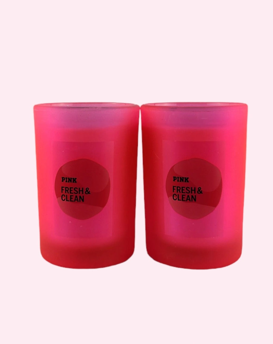 Victoria's Secret Pink Fresh & Clean Scented Candle 2pc Set