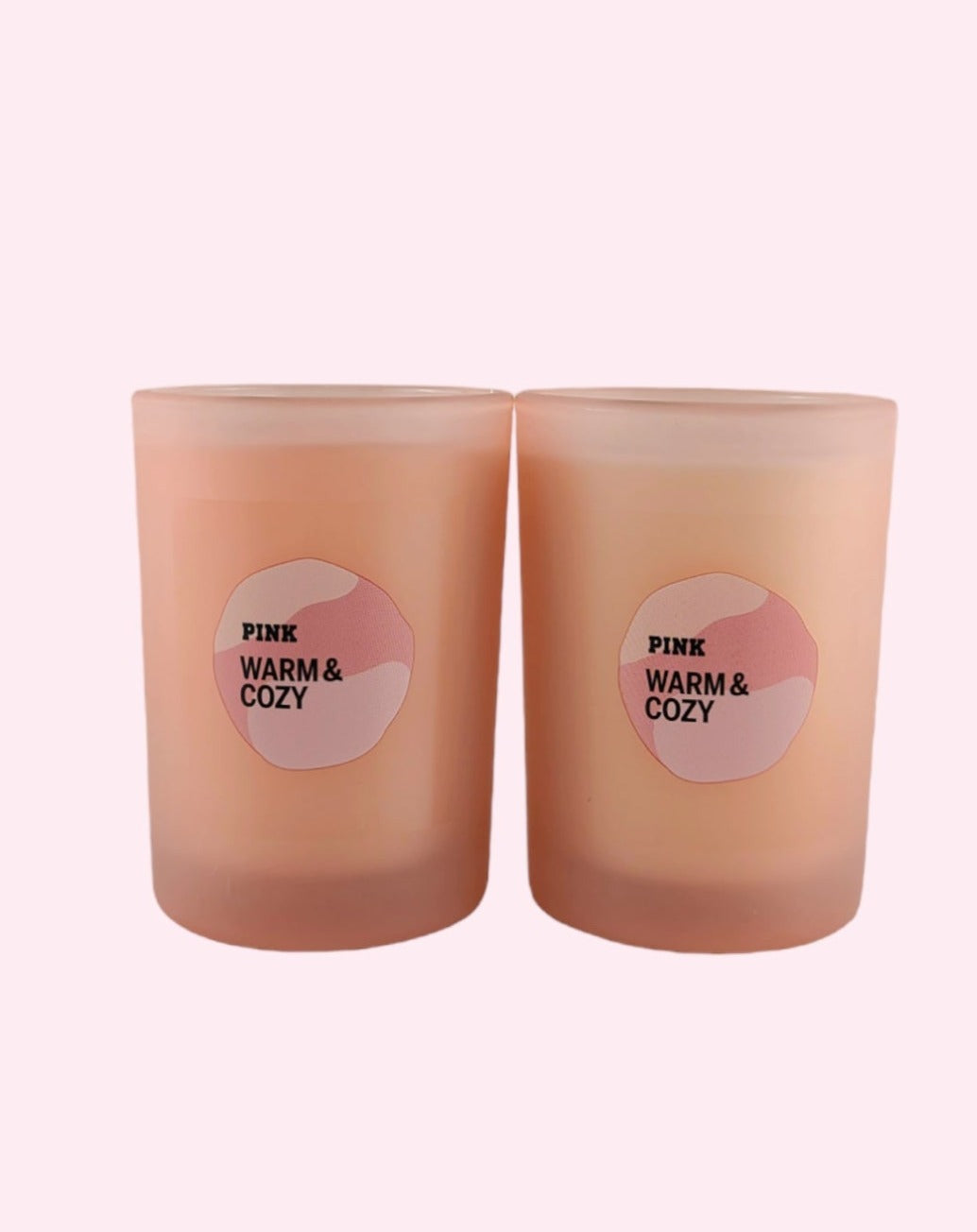 Victoria's Secret Pink Warm & Cozy Scented Candle 2pc Set