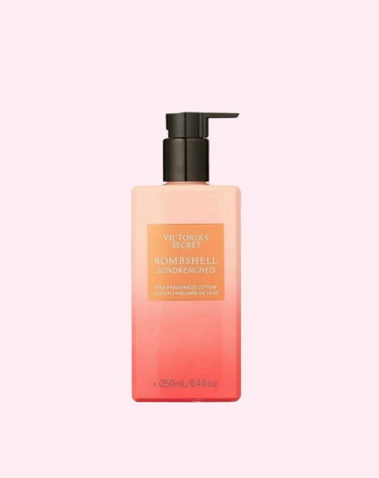 Victoria's Secret Bombshell Loción de fragancia fina bañada por el sol, 8.4 oz