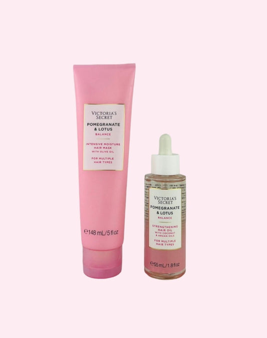 Victoria's Secret Pomegranate & Lotus Hair Mask & Oil 2pc Set