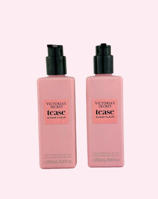 Victoria's Secret Tease Sugar Fleur Fine Fragrance Lotion 2pc Set