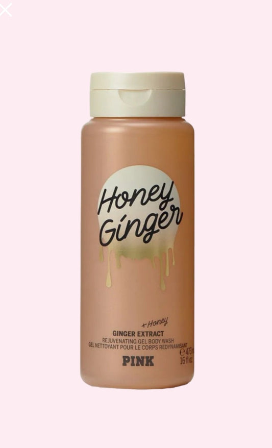 Gel de baño rejuvenecedor Victoria's Secret Pink Honey Ginger, 16 onzas