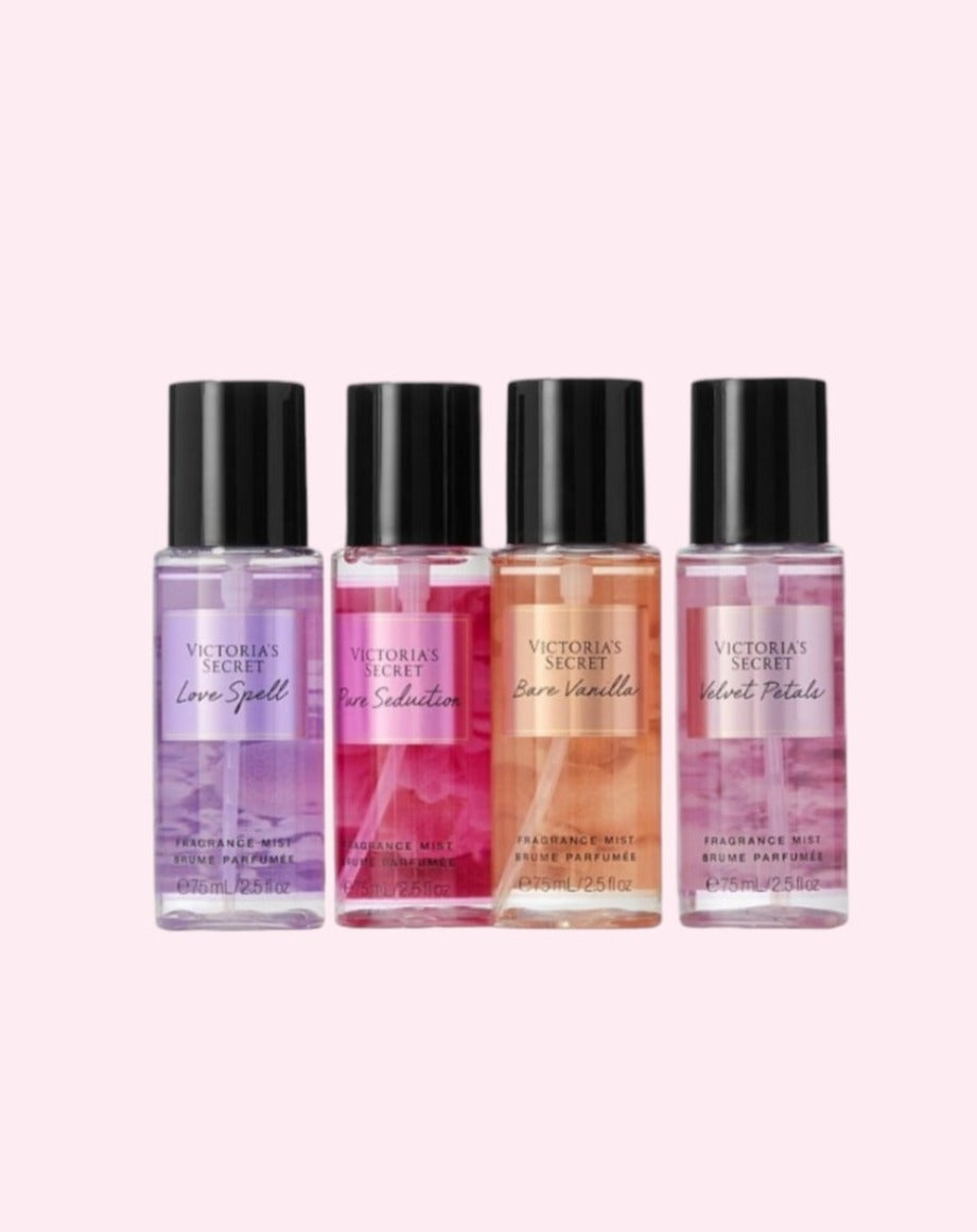 Victoria's Secret The Best of Mist Fragrance Collection Mini-Mist Juego de 4 piezas