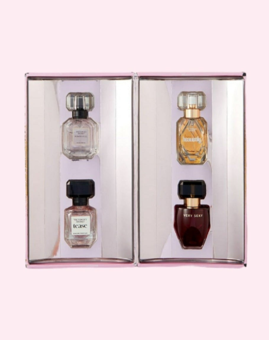 Victoria's Secret Deluxe Fragrance Collection Mini-Perfume 4pc Set