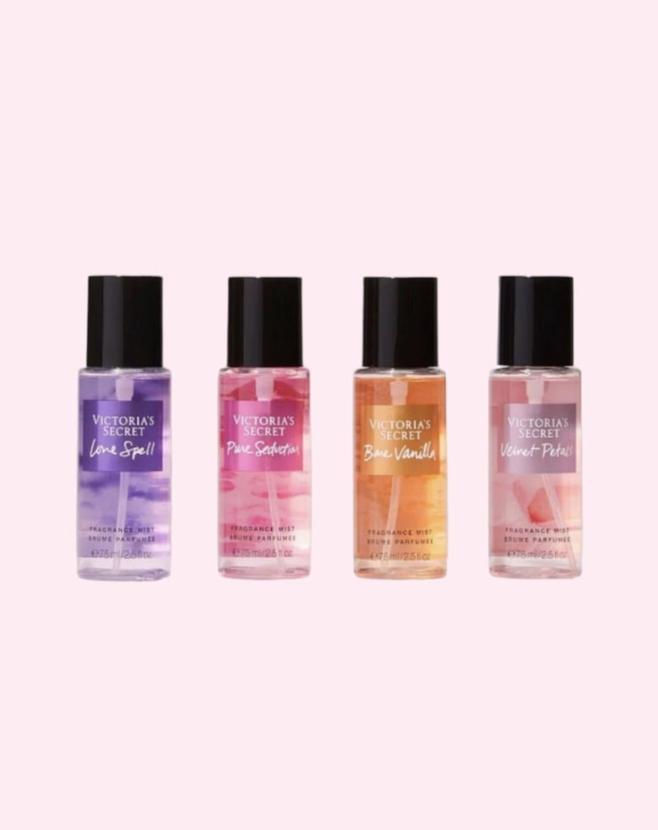 Victoria's Secret The Best of Mist Fragrance Collection Mini-Mist Juego de 4 piezas