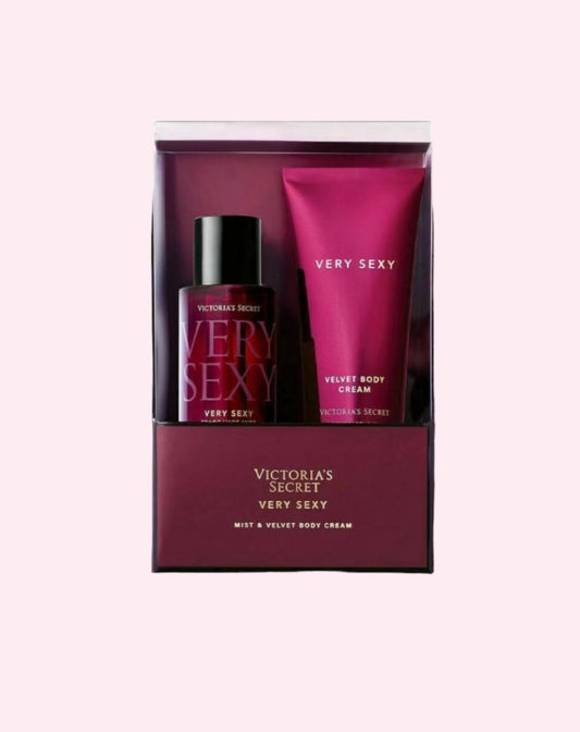 Victoria's Secret Very Sexy Mist &amp; Velvet crema corporal de 2 piezas