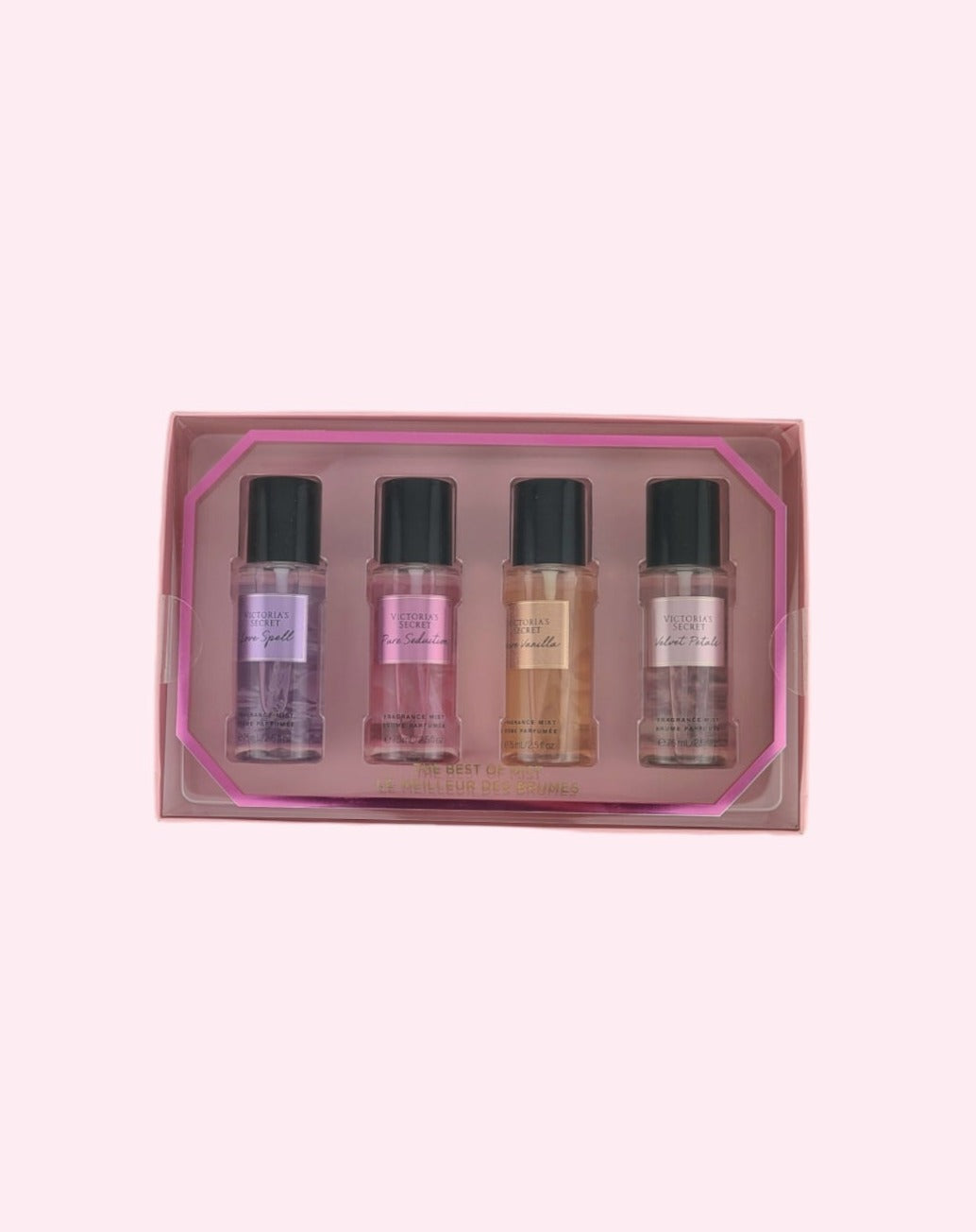 Victoria's Secret The Best of Mist Fragrance Collection Mini-Mist Juego de 4 piezas