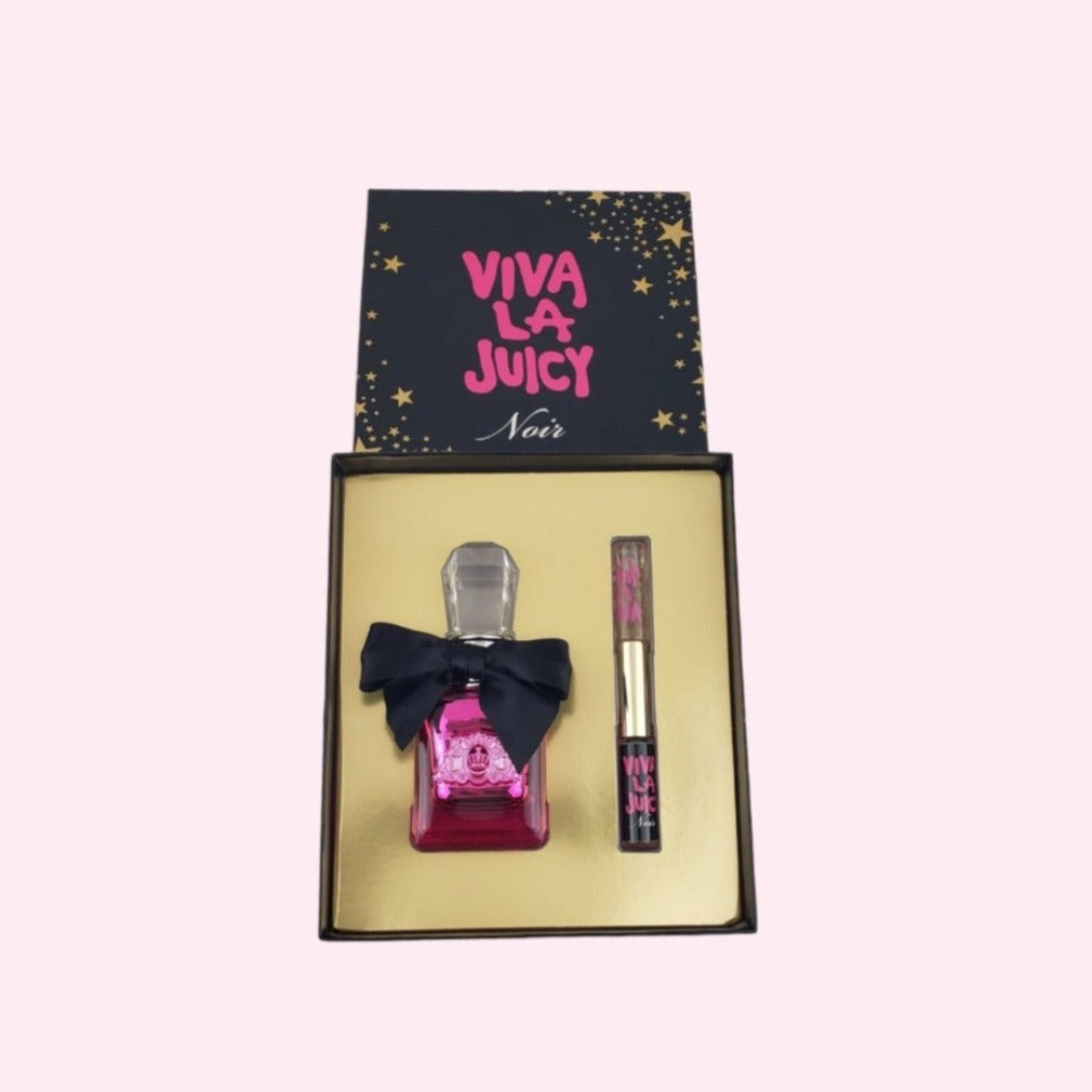 Viva La Juicy Noir Perfume Fine Fragrance Gift Set 2pc