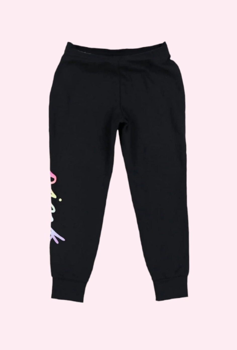 Joggers ajustados con letras de colores en rosa Everyday Lounge de Victoria's Secret