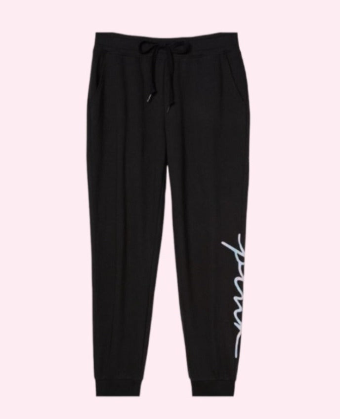 Joggers ajustados con letras de colores en rosa Everyday Lounge de Victoria's Secret