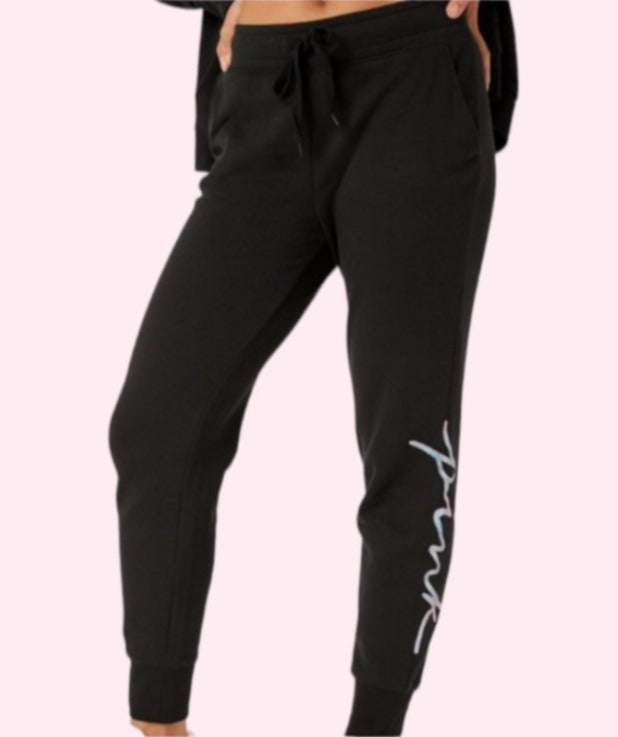 Joggers ajustados con letras de colores en rosa Everyday Lounge de Victoria's Secret