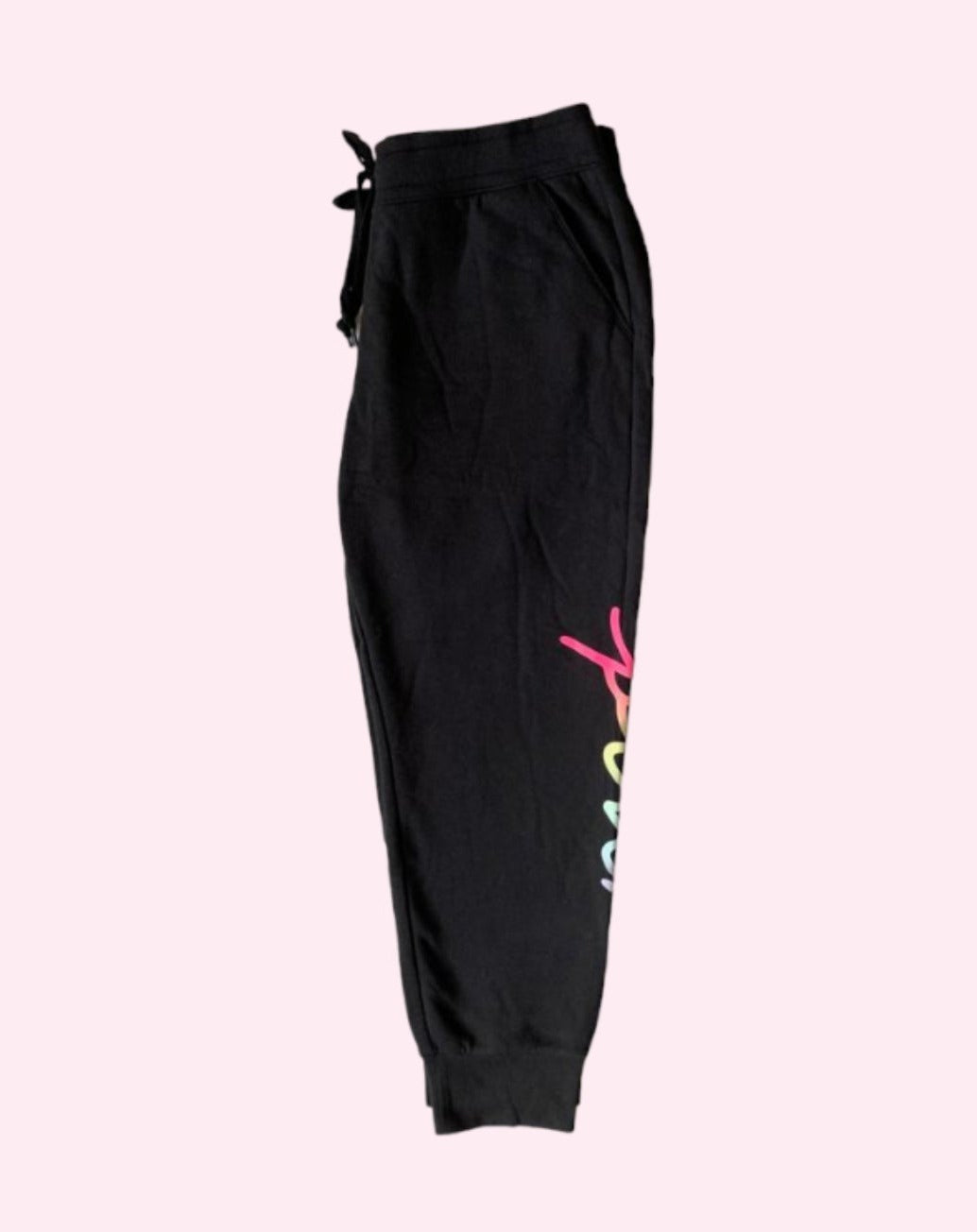 Joggers ajustados con letras de colores en rosa Everyday Lounge de Victoria's Secret