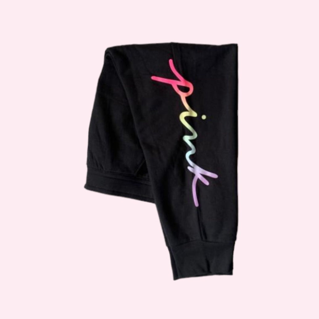 Joggers ajustados con letras de colores en rosa Everyday Lounge de Victoria's Secret