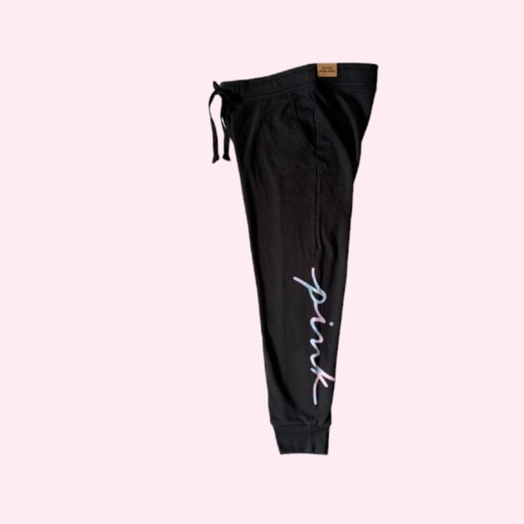 Joggers ajustados con letras de colores en rosa Everyday Lounge de Victoria's Secret